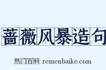 蔷薇风暴造句是什么意思的图片